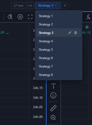 Side-by-side strategy performance comparison